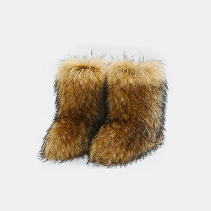 Thermal Fuzzy Platform Boots Caramel / 36(US5) The Nichole Collection