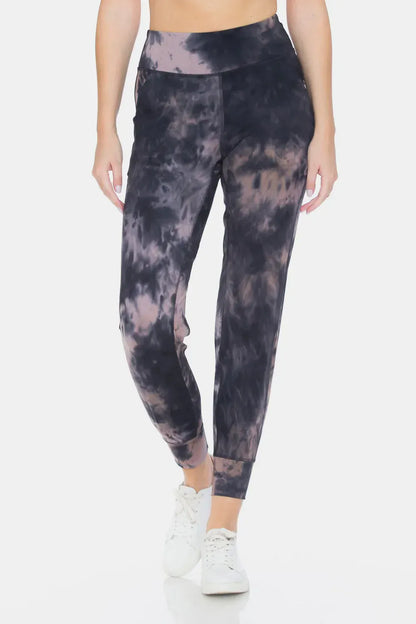 Tie-Dye High Waist Cropped Leggings The Nichole Collection