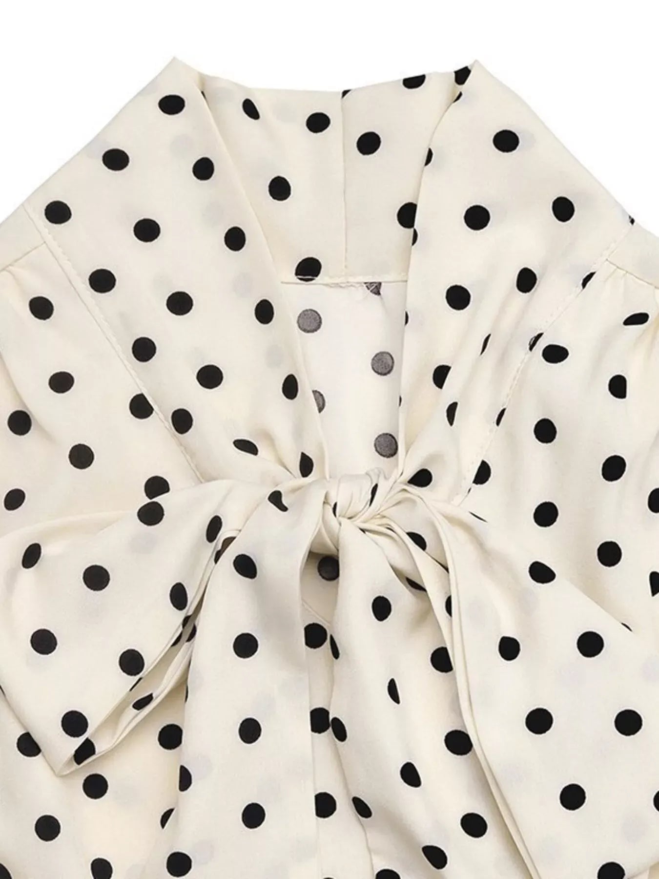 Tie Front Polka Dot Dress The Nichole Collection