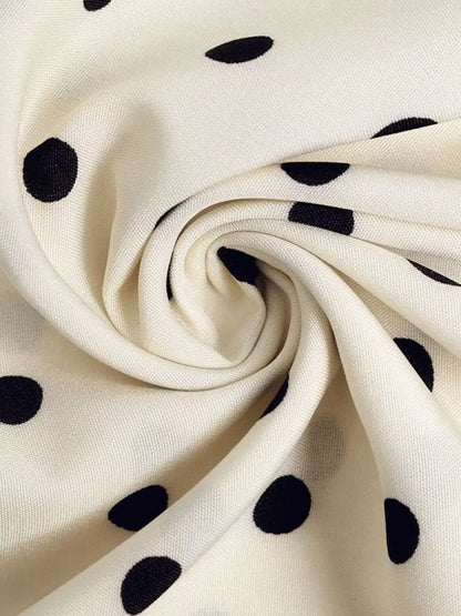 Tie Front Polka Dot Dress The Nichole Collection