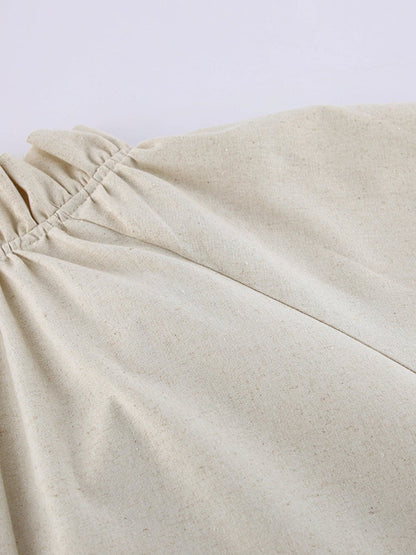 Tie Neck Flounce Sleeve Maxi Dress THE NICHOLE COLLECTION - Official Site