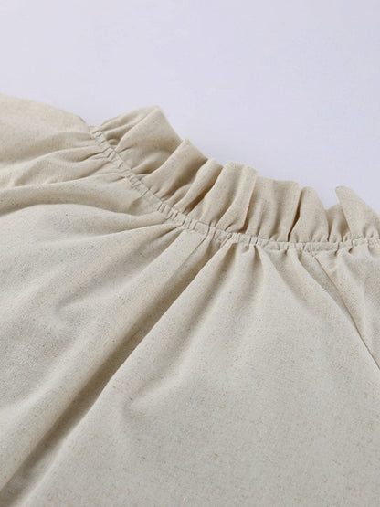 Tie Neck Flounce Sleeve Maxi Dress THE NICHOLE COLLECTION - Official Site
