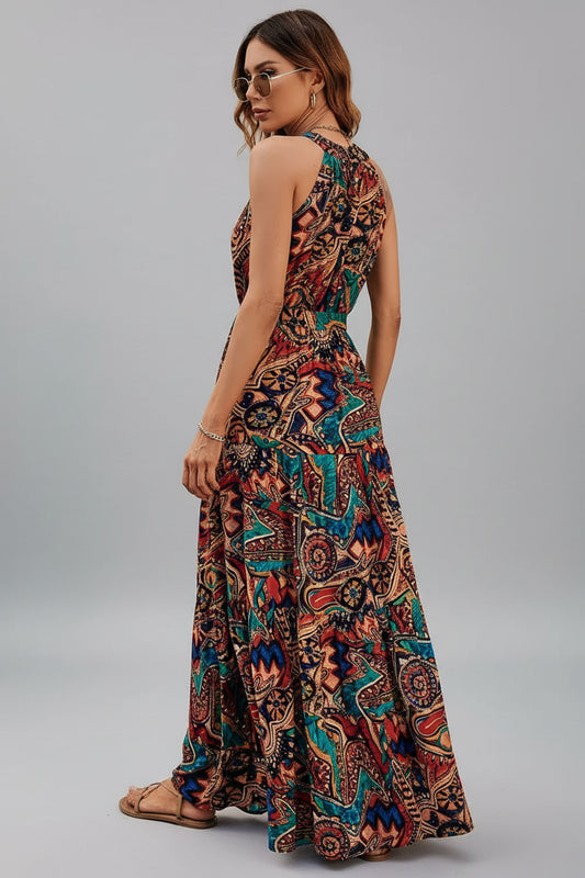 Tied Floral Sleeveless Dress Maxi Dresses The Nichole Collection - Official Site