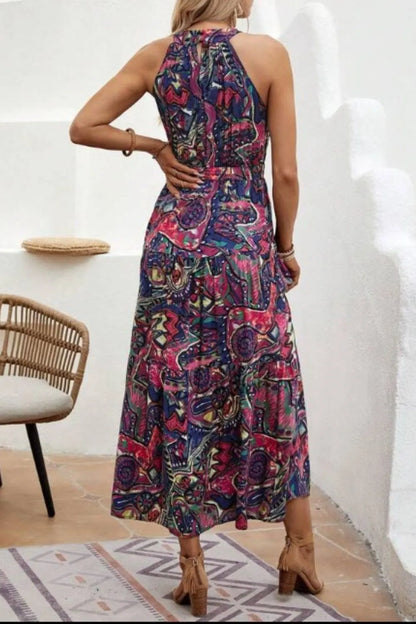 Tied Floral Sleeveless Dress Maxi Dresses The Nichole Collection - Official Site