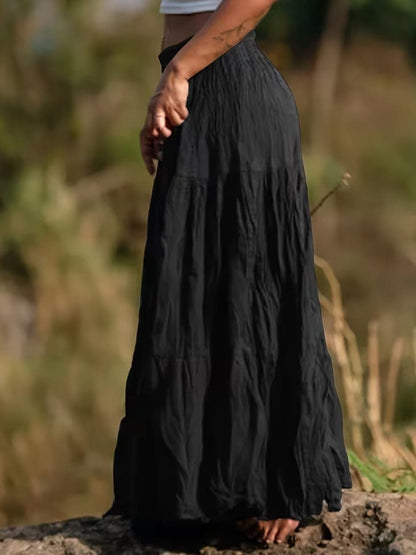 Tiered Maxi Skirt Skirts The Nichole Collection