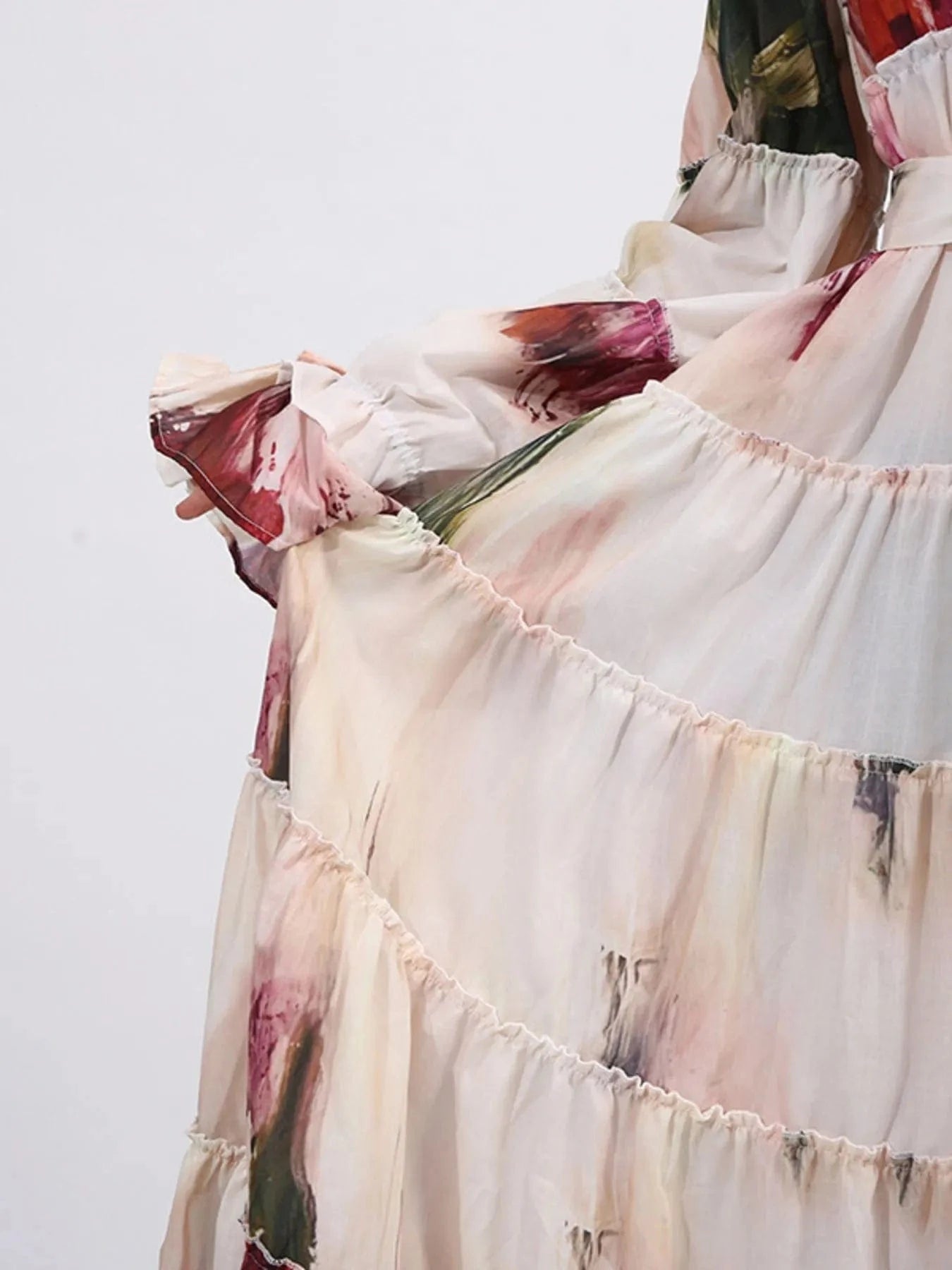 Tiered Tie Waist Maxi Dress Dresses The Nichole Collection