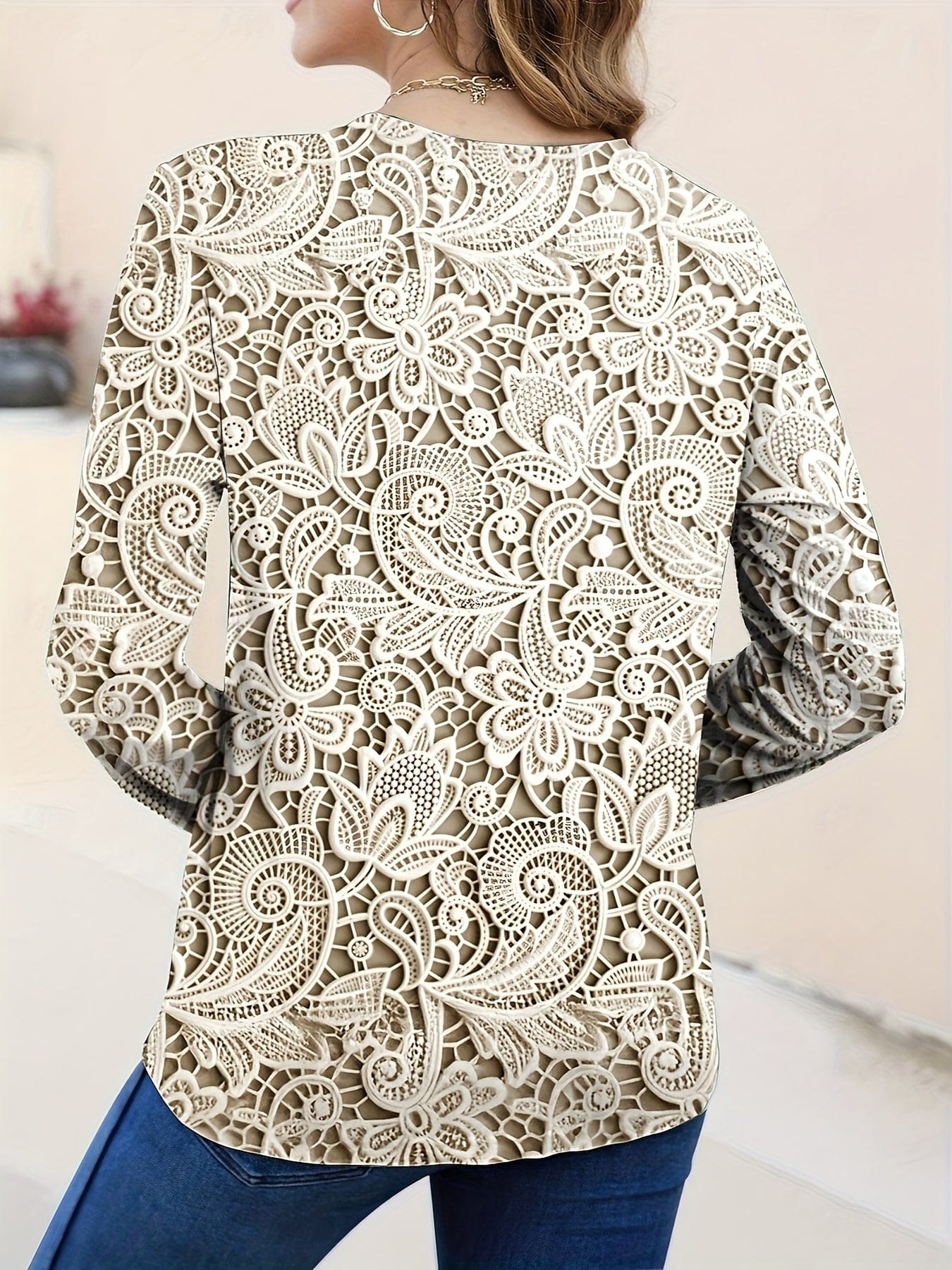 Timeless Ivory Lace Blouse Blouse The Nichole Collection