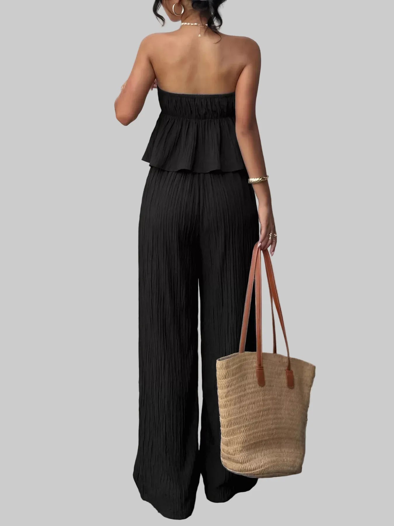 Tube Top & Wide-Leg Pants Set The Nichole Collection - Official Site