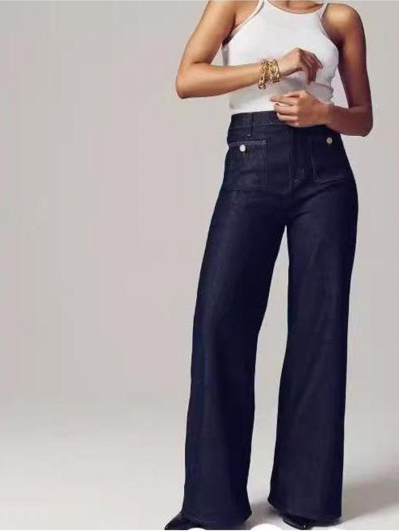 Tummy Control Sailor Wide Leg Trouser The Nichole Collection