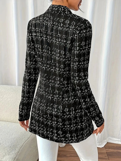 Tweed Double-Breasted Blazer Blazers The Nichole Collection