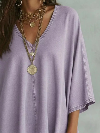 V-Neck Batwing Sleeve Premium Top The Nichole Collection