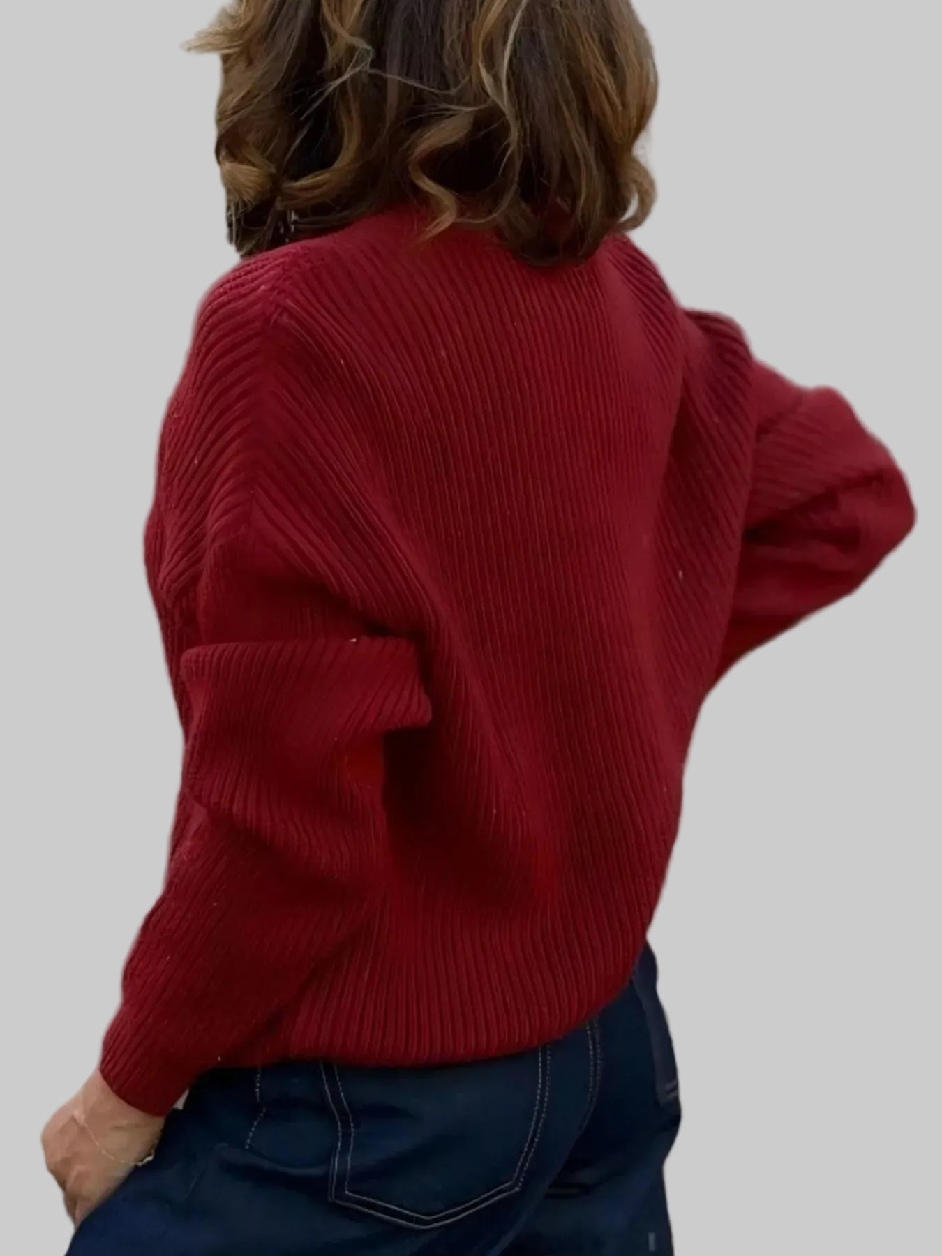 V-Neck Button-Up Knit Cardigan The Nichole Collection