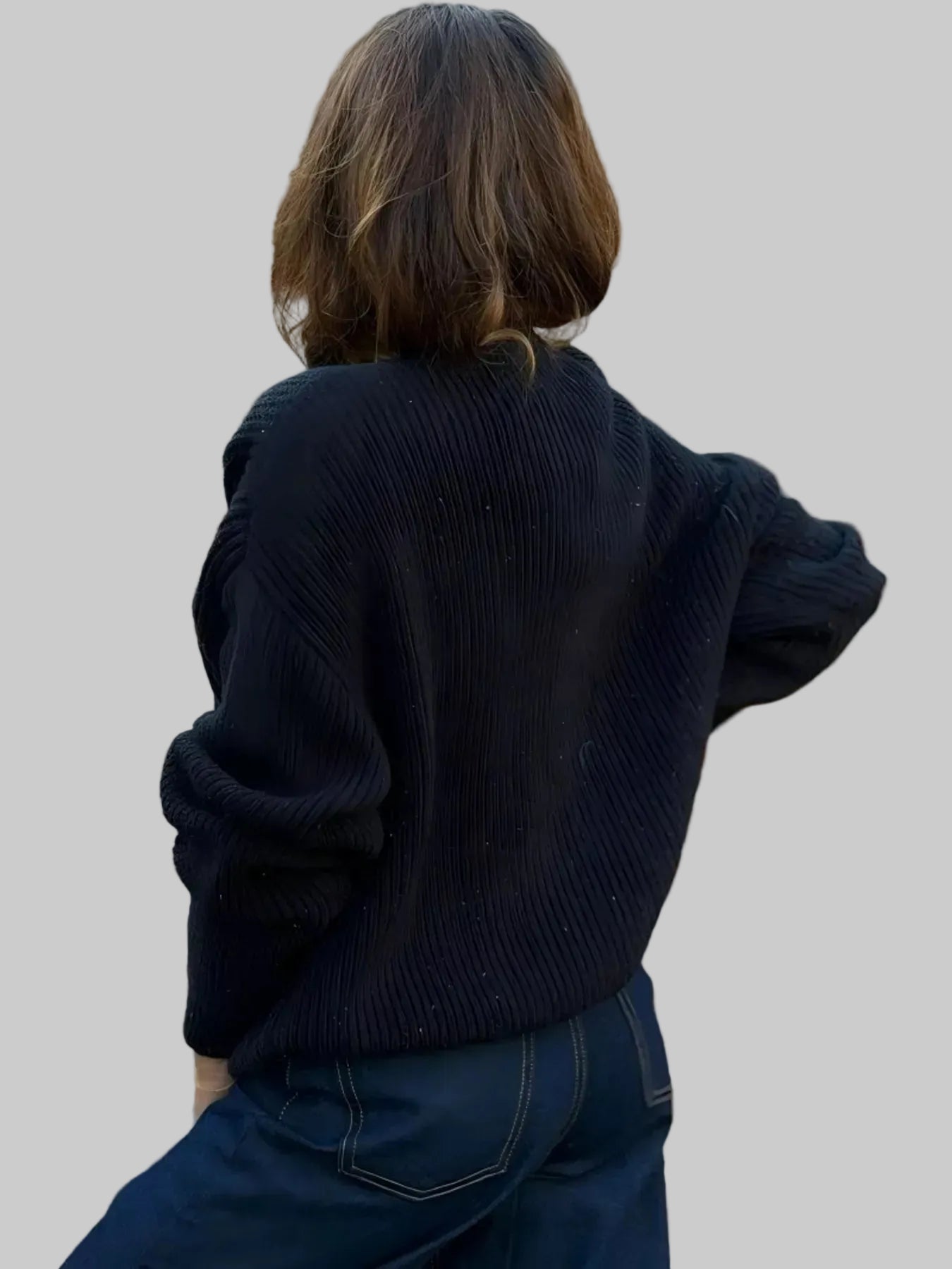 V-Neck Button-Up Knit Cardigan The Nichole Collection