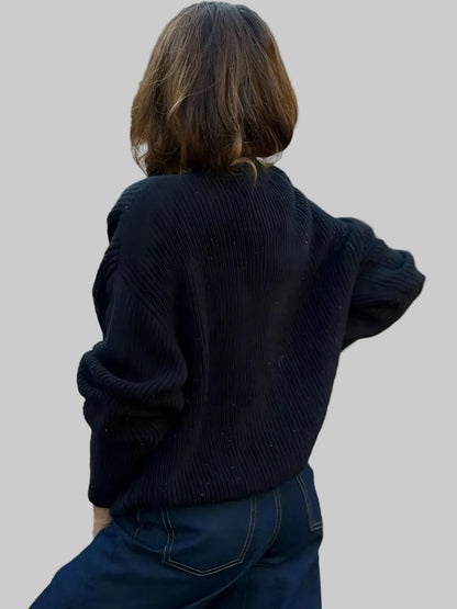 V-Neck Button-Up Knit Cardigan The Nichole Collection