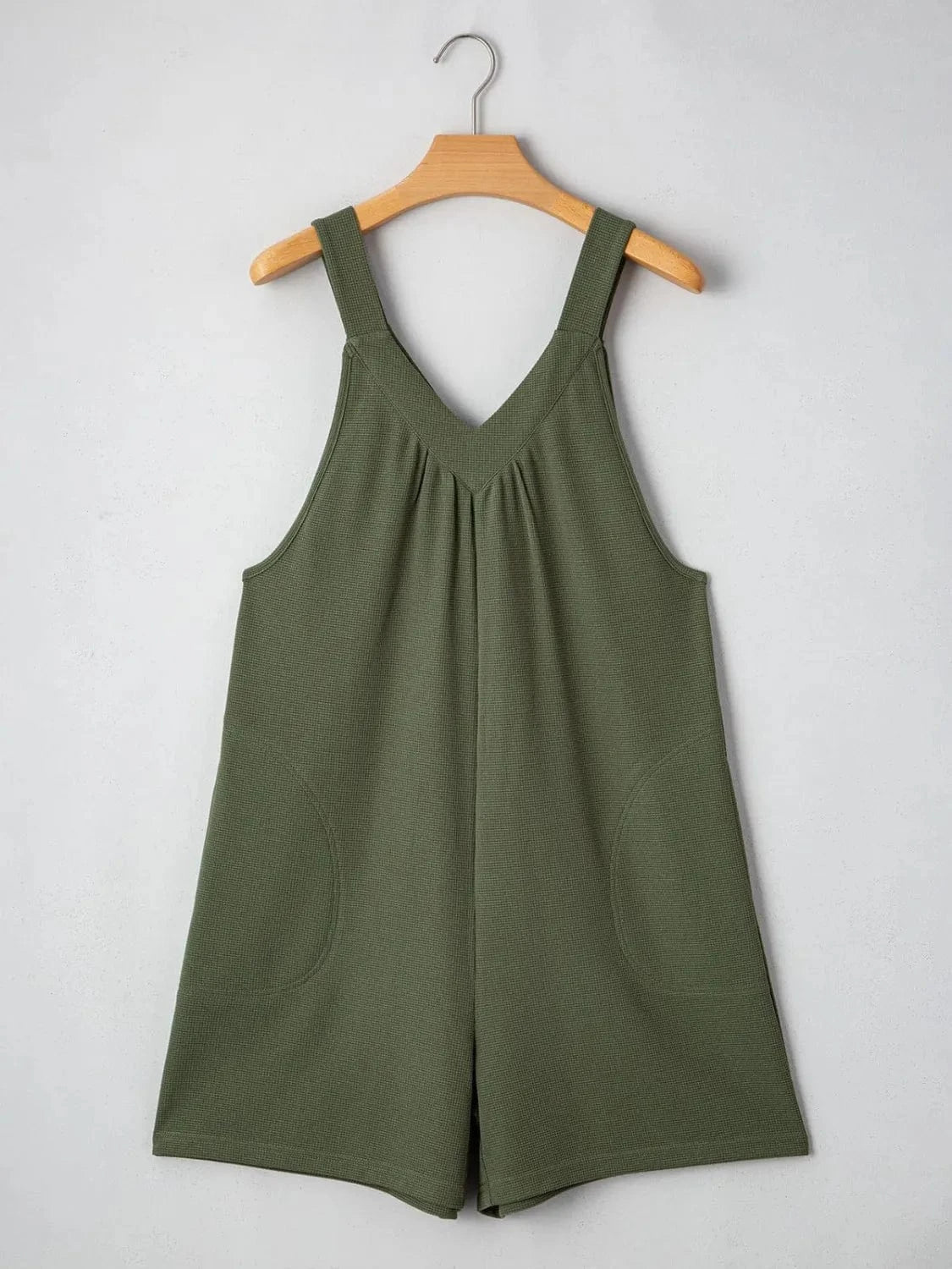 V-Neck Wide Strap Romper The Nichole Collection