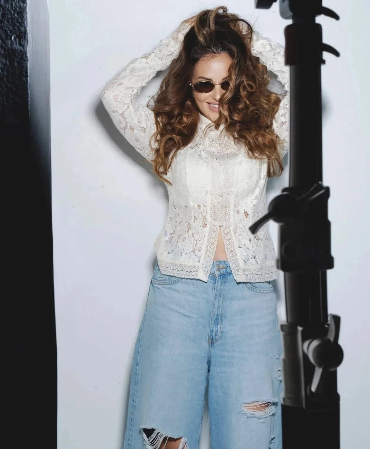 Vintage Lace Hollow-Out Blouse Blouses The Nichole Collection