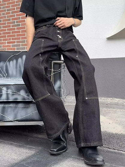 Vintage Wash Wide Leg Jeans | The Nichole Collection