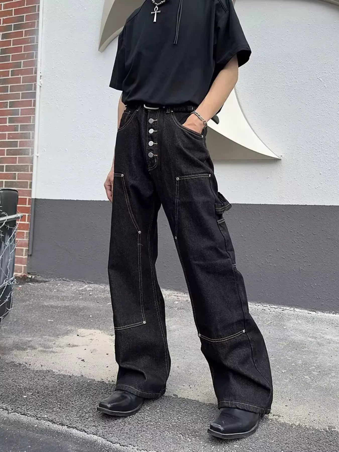 Vintage Wash Wide Leg Jeans | The Nichole Collection