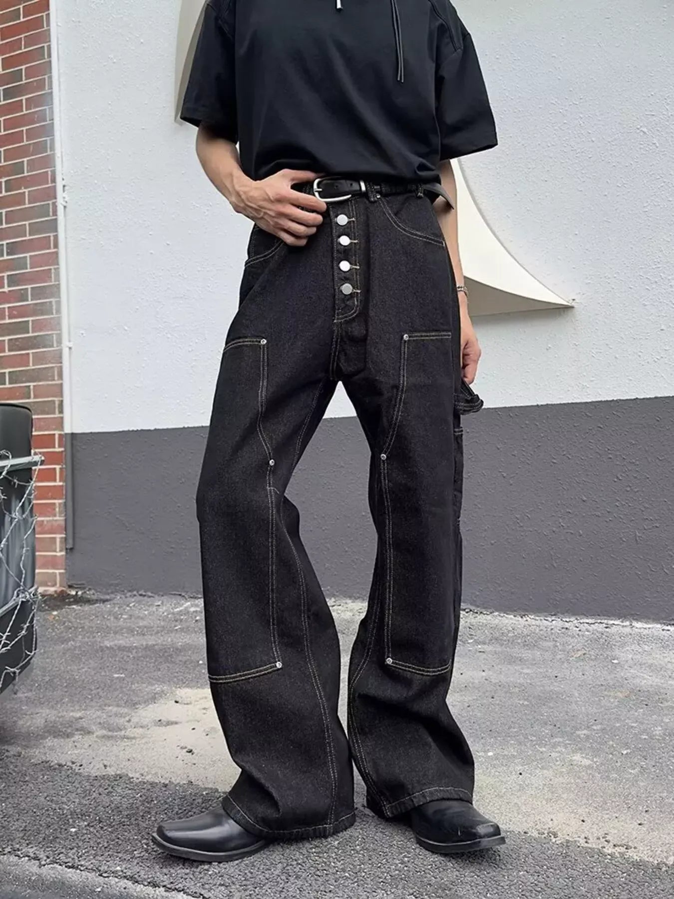 Vintage Wash Wide Leg Jeans | The Nichole Collection