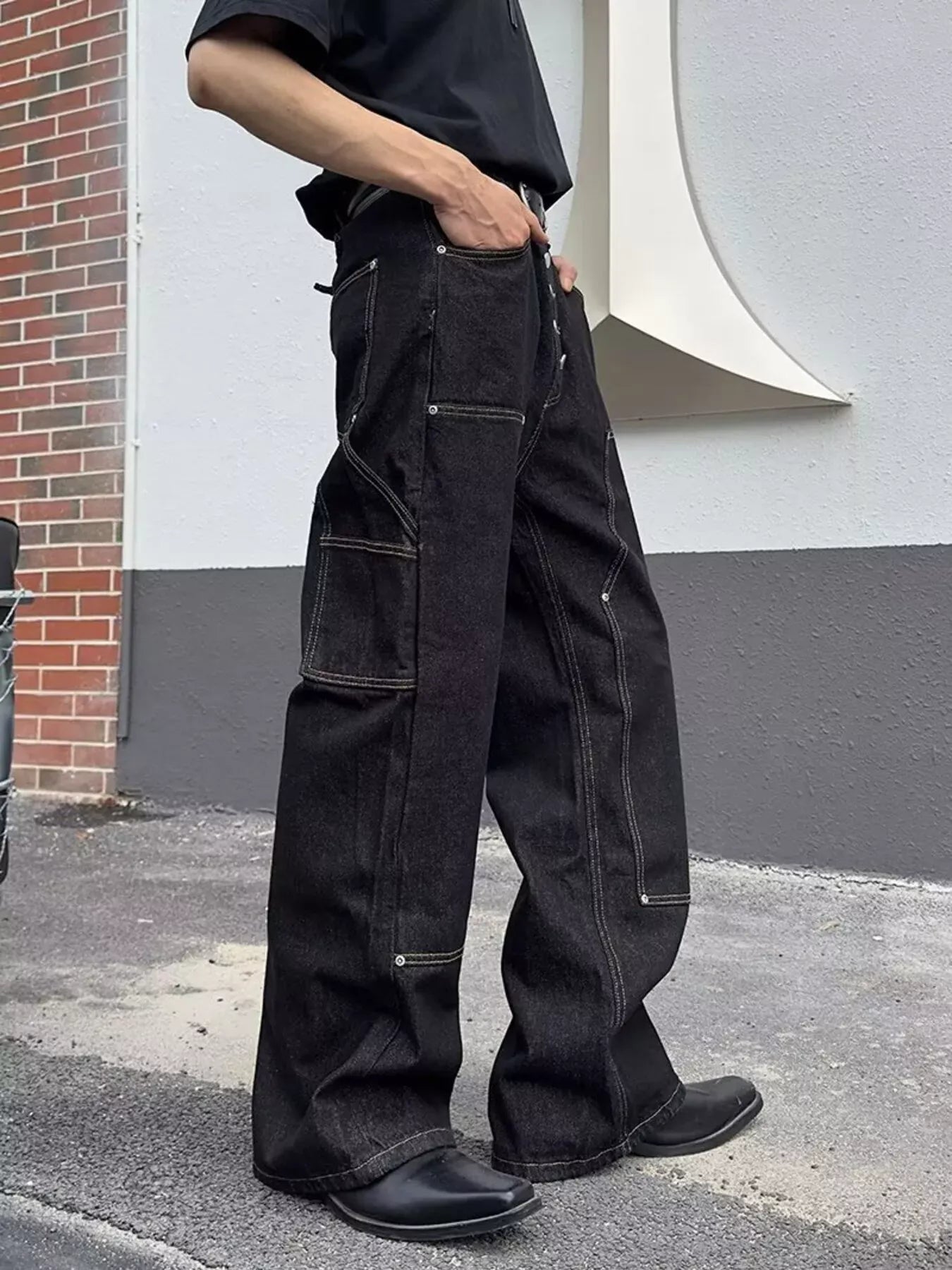 Vintage Wash Wide Leg Jeans | The Nichole Collection