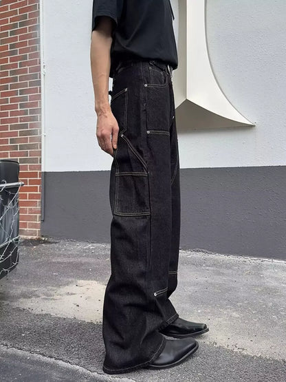 Vintage Wash Wide Leg Jeans | The Nichole Collection