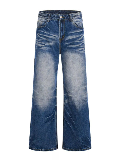 Vintage Wash Wide Leg Jeans | The Nichole Collection