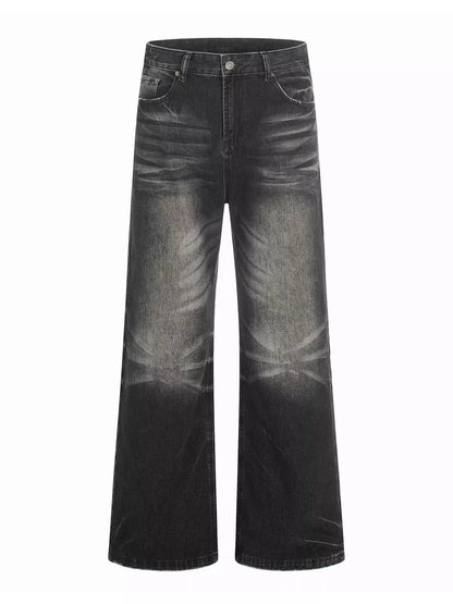 Vintage Wash Wide Leg Jeans | The Nichole Collection