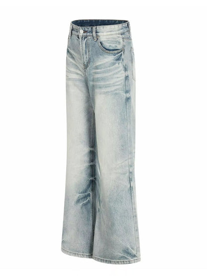 Vintage Wash Wide Leg Jeans | The Nichole Collection