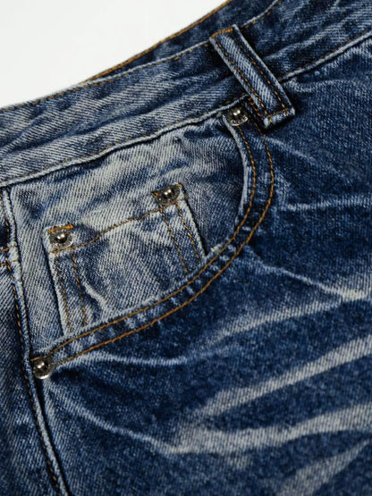 Vintage Wash Wide Leg Jeans | The Nichole Collection