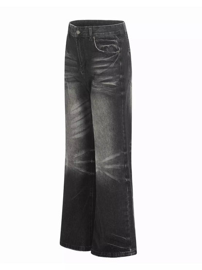 Vintage Wash Wide Leg Jeans | The Nichole Collection