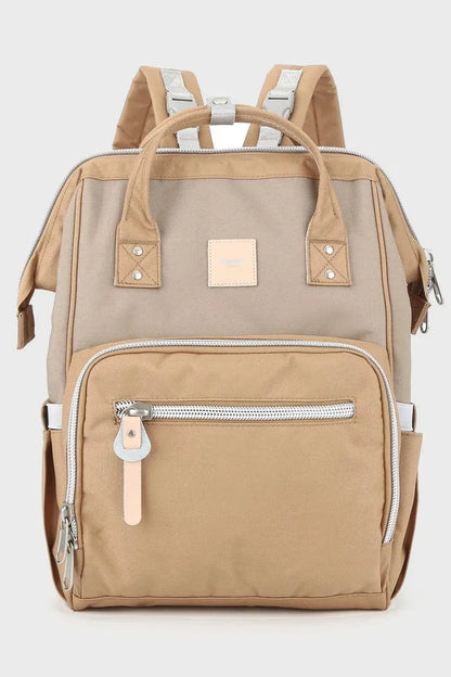 Waterproof Canvas Backpack Bag with Side Pockets Backpacks Mocha / One Size The Nichole Collection
