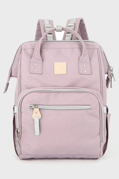 Waterproof Canvas Backpack Bag with Side Pockets Backpacks Lavender / One Size The Nichole Collection