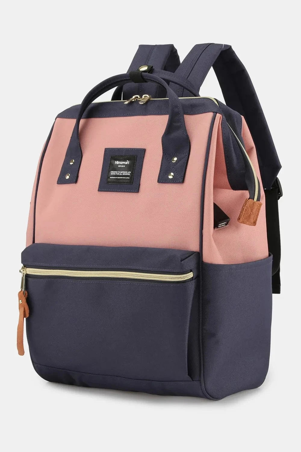 Waterproof Canvas Backpack Bag with Side Pockets Backpacks The Nichole Collection