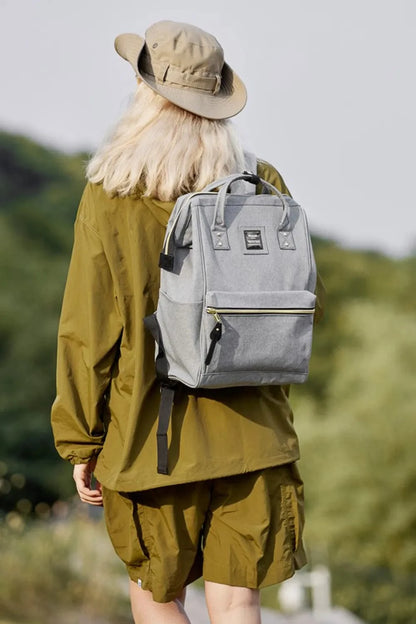 Waterproof Canvas Backpack Bag with Side Pockets Backpacks The Nichole Collection