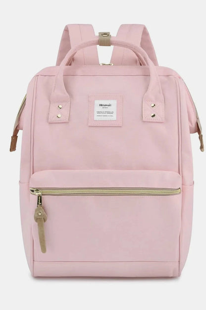 Waterproof Canvas Backpack Bag with Side Pockets Backpacks Pink / One Size The Nichole Collection