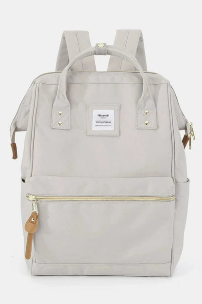 Waterproof Canvas Backpack Bag with Side Pockets Backpacks Light Gray / One Size The Nichole Collection