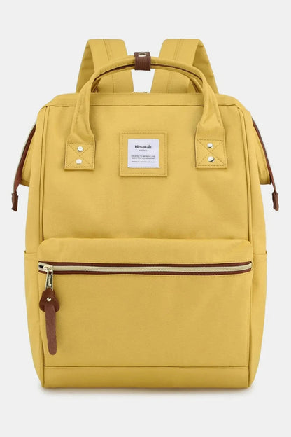 Waterproof Canvas Backpack Bag with Side Pockets Backpacks Yellow / One Size The Nichole Collection