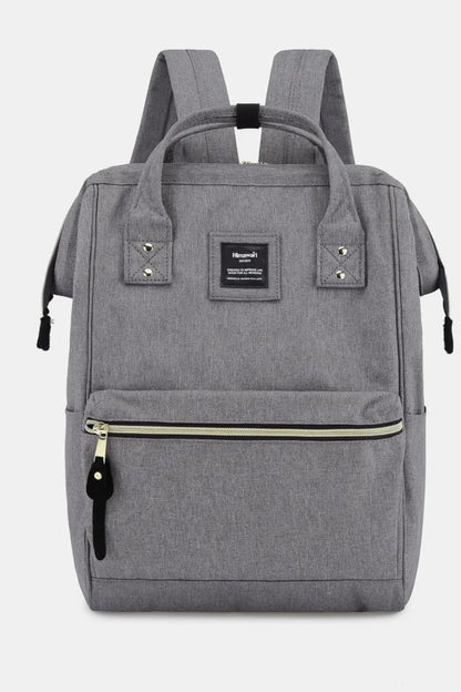 Waterproof Canvas Backpack Bag with Side Pockets Backpacks Dark Gray / One Size The Nichole Collection