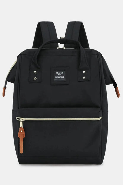 Waterproof Canvas Backpack Bag with Side Pockets Backpacks Black / One Size The Nichole Collection