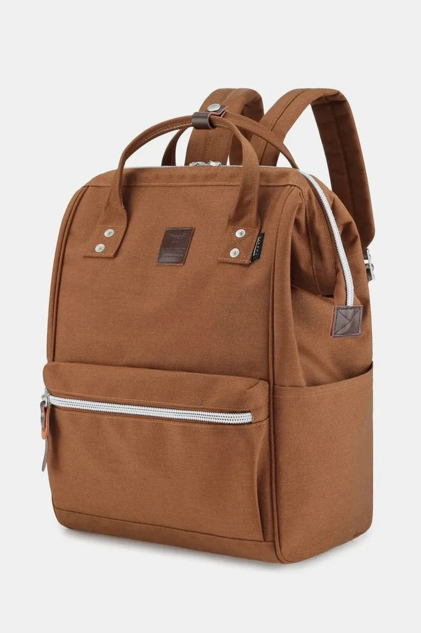Waterproof Design Arcuate Shoulder Strap Backpack Bag with Handles Coffee Brown / One Size The Nichole Collection