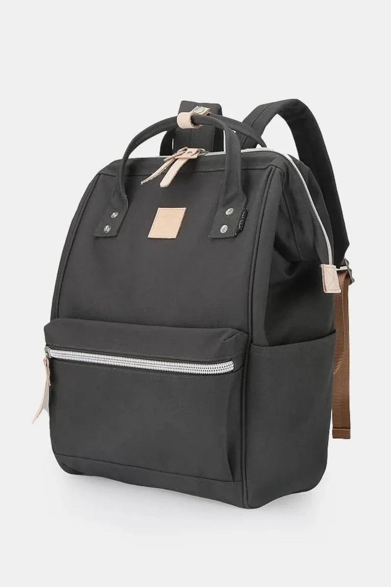 Waterproof Design Arcuate Shoulder Strap Backpack Bag with Handles Dark Gray / One Size The Nichole Collection
