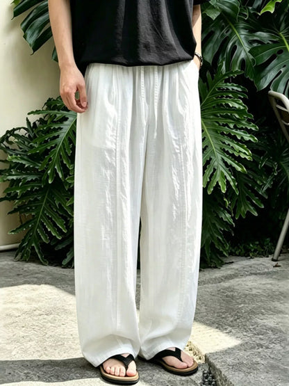 Wide Leg Pants with Drawstring Waist | The Nichole Collection
