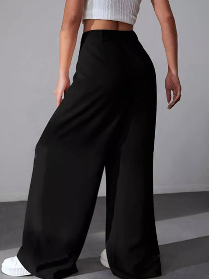 Wide Leg Pleated Pants Dress Pants The Nichole Collection - Official Site