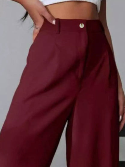 Wide Leg Pleated Pants Dress Pants The Nichole Collection - Official Site