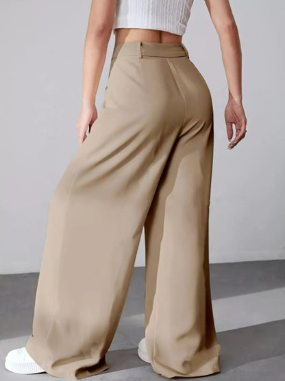 Wide Leg Pleated Pants Dress Pants The Nichole Collection - Official Site