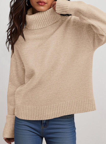 Women’s Chunky Knit Turtleneck Sweater Sweaters The Nichole Collection