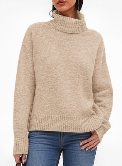 Women’s Chunky Knit Turtleneck Sweater Sweaters The Nichole Collection