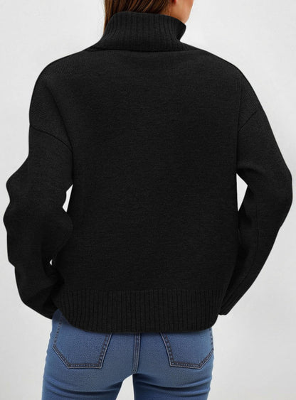 Women’s Chunky Knit Turtleneck Sweater Sweaters The Nichole Collection