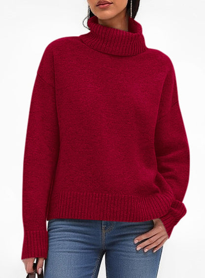 Women’s Chunky Knit Turtleneck Sweater Sweaters The Nichole Collection