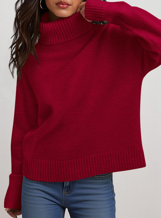 Women’s Chunky Knit Turtleneck Sweater Sweaters The Nichole Collection
